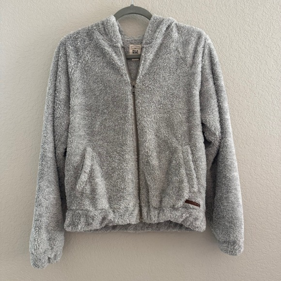 Billabong Fuzzy‎ Fleece Full Zip Hoodie Cozy Comfy Jacket S - Picture 1 of 7
